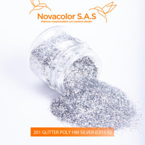 201 GLITTER POLY HM SILVER 0.015 IQ