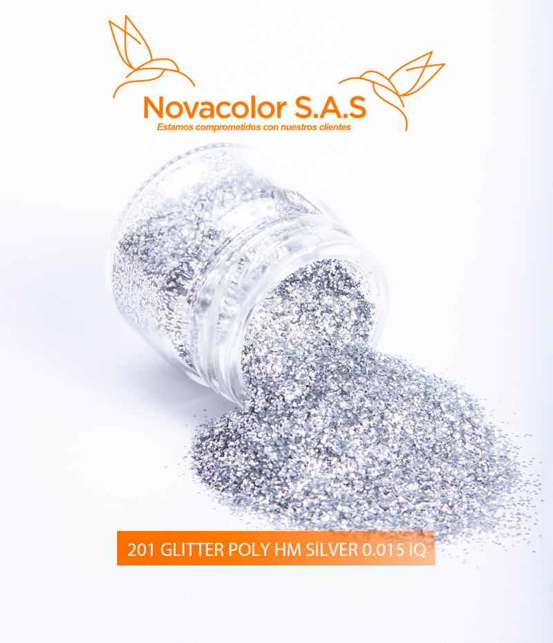 201 GLITTER POLY HM SILVER 0.015 IQ