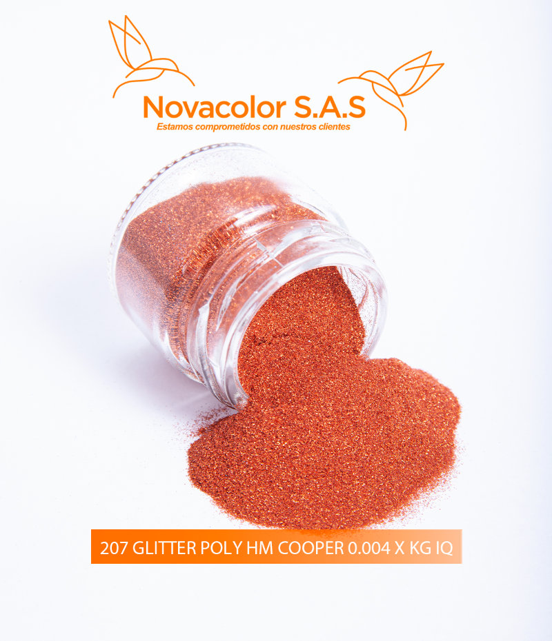 207 GLITTER POLY HM COOPER 0.004 X KG IQ