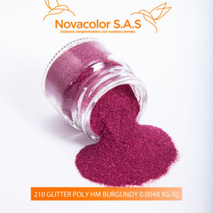 210 GLITTER POLY HM BURGUNDY 0 004X KG IQ