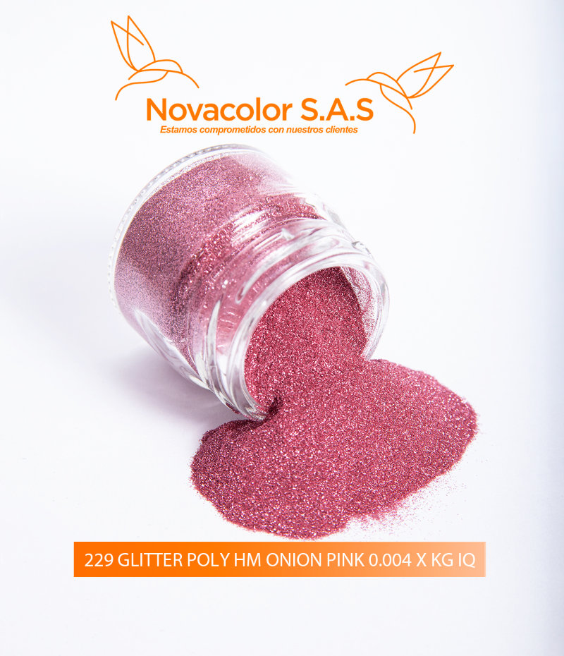 229 GLITTER POLY HM ONION PINK0 004 X KG IQ