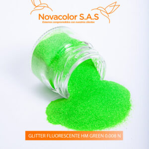 GLITTER FLUORESCENTE HM GREEN 0.008 N