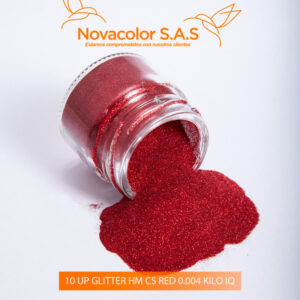 10 UP GLITTER HM CS RED 0.004 KILO IQ