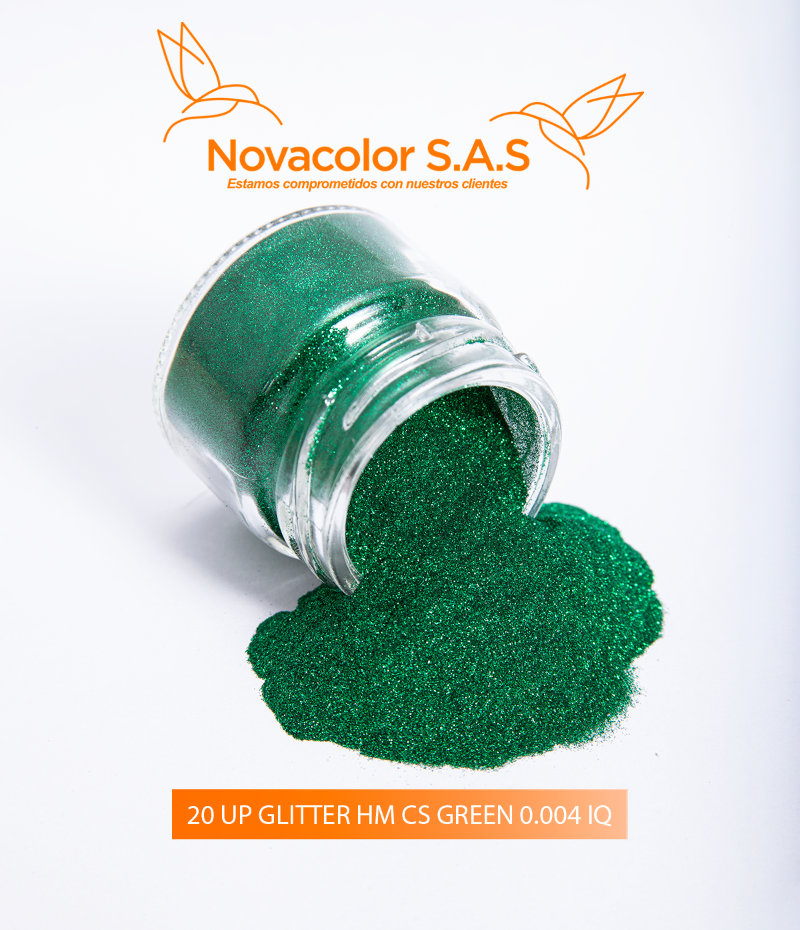 20 UP GLITTER HM CS GREEN 0.004 IQ