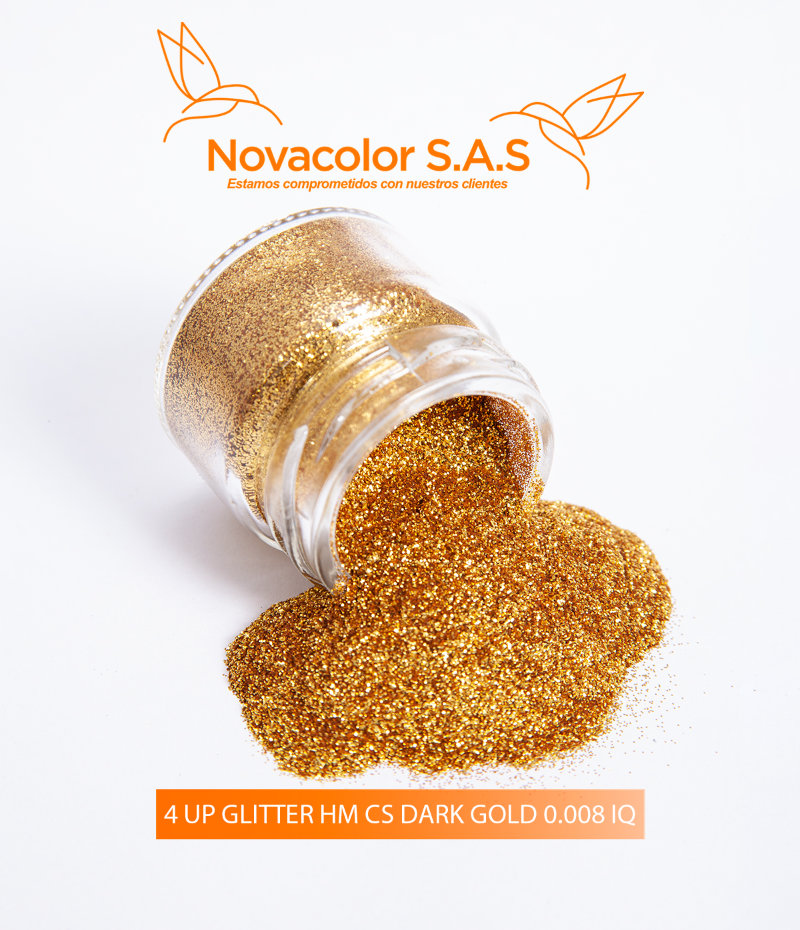 4 UP GLITTER HM CS DARK GOLD 0.008 IQ